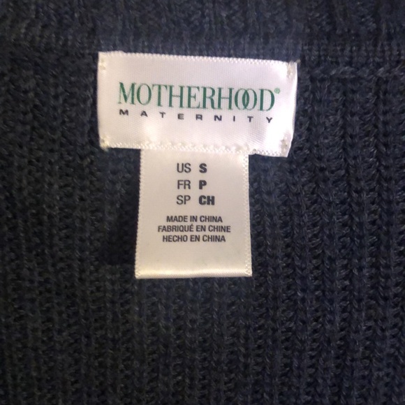 Motherhood Maternity ribbed blue sweater - Picture 4 of 8